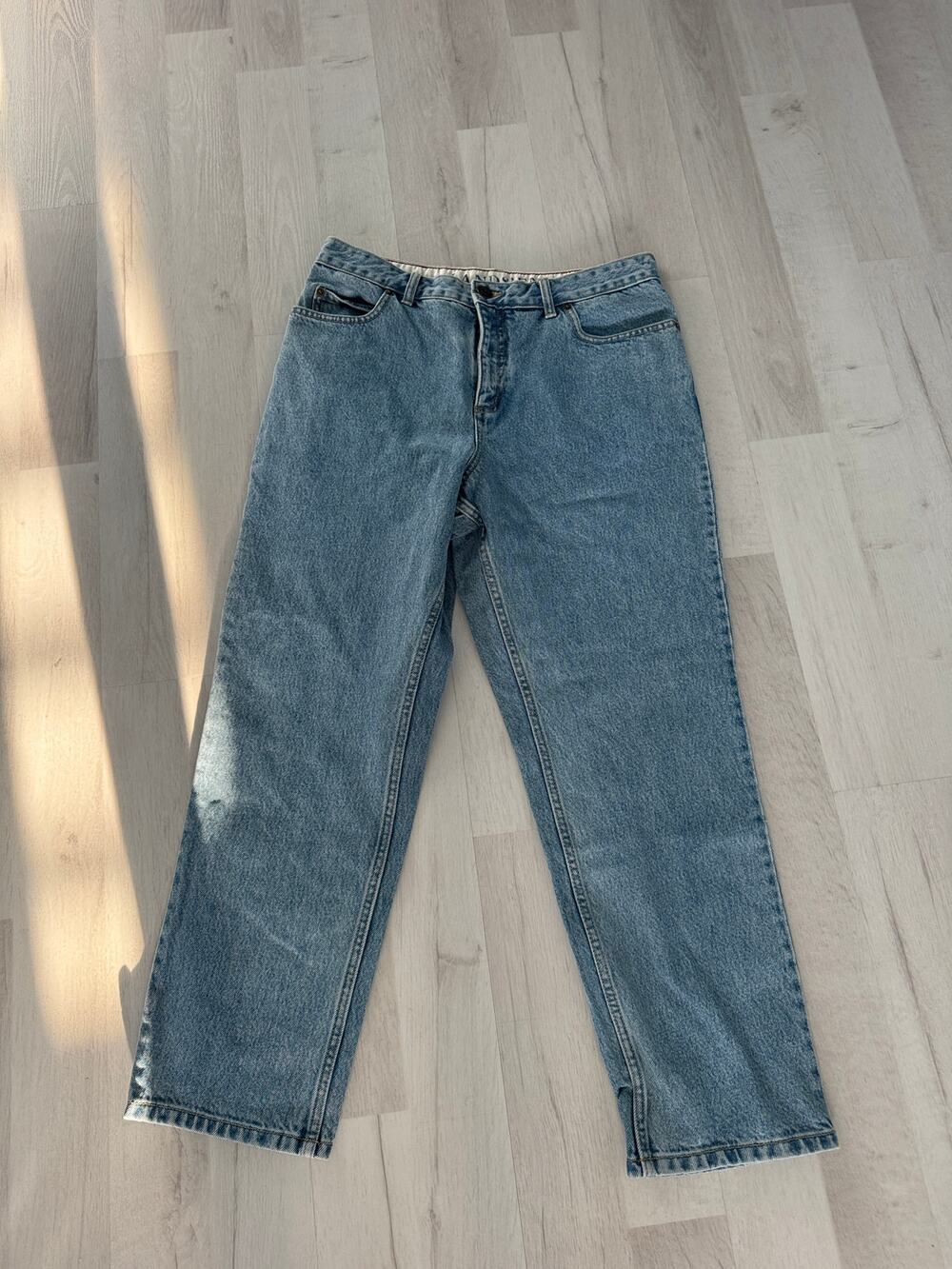 Vintage Land's End 90s Acid Wash High Rise Straight Jeans Size 10P Cotton